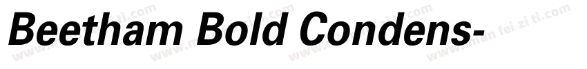 Beetham Bold Condens字体转换